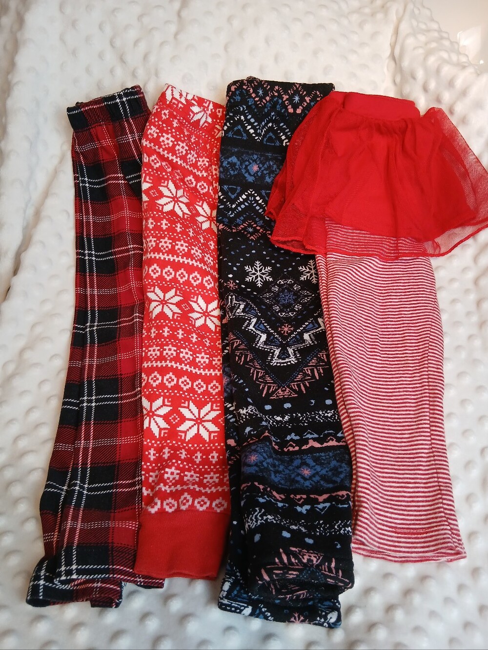 2/$14 24m-3T Size Legging Pants Style Winter Themed Fleece Girls Clothing